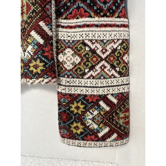 ALDO MARTINS (Anthropologie) Inverness Red Wool/Alpaca Cardigan, Size Small - Picture 4 of 14